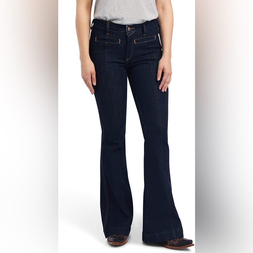 Women's Ariat Ladies R.E.A.L Alexa High Rise Flare Leg Jeans Size 29R NEW